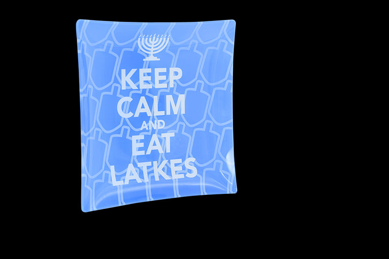 Keep - Calm Latke Platter, Blue