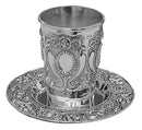 Kiddush Cup & Tray Sets - Nickel Plated