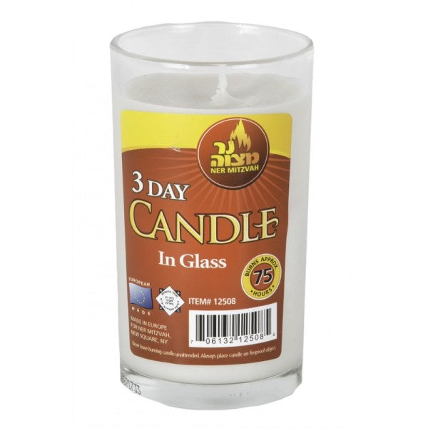 3 Day Candle In Glass