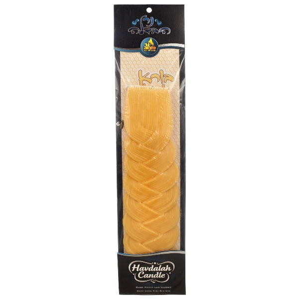 Havdalah Candle: 24 Wicks Braided - Beeswax