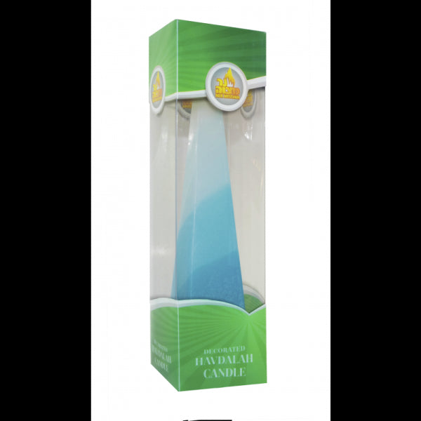 Havdalah Candle: Pyramid Shape - Blue