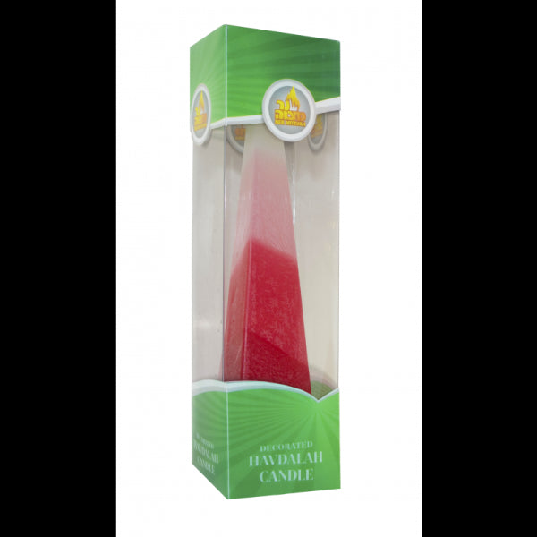 Havdalah Candle: Pyramid Shape - Pink