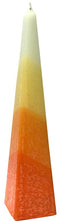 Havdalah Candle: Pyramid Shape - Yellow