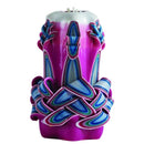 Havdalah Candle: Hand Carved - Multicolor