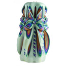 Havdalah Candle: Hand Carved - Multicolor