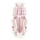 Havdalah Candle: Hand Carved - Multicolor