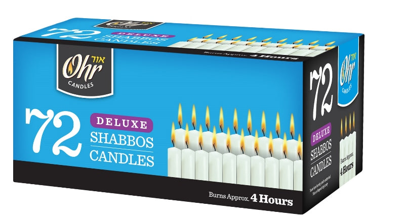 Shabbos Candles - 72 Pack