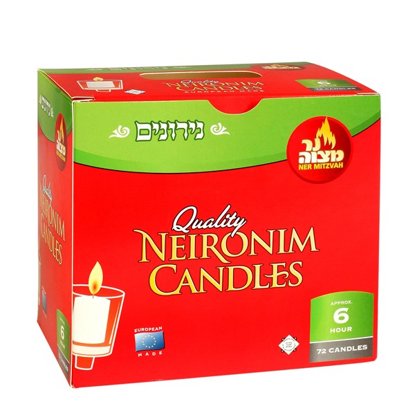 Neironim Candles 6 Hour - 72 Pack