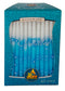 45 Pk. Blue & White Decorated Chanukah Candle