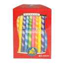 45 Pk. Spiral Chanukah Candles