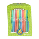 45 Pk. Multi Color Lined Chanukah Candles