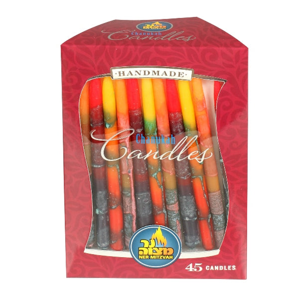 45 Pk. Multi Color Premium Chanukah Candles