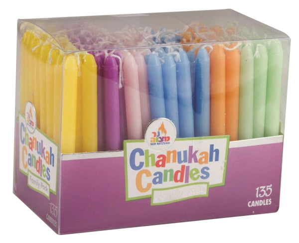 113.7" Pk. Multi Color Chanukah Candles