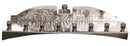 Candle Menorah - Nickel Plated