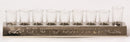 Safety Strip Menorah - Silver
