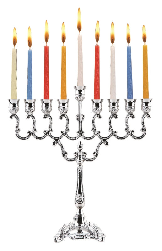 Silver Plated Candle Menorah