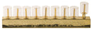 Chanukah Menorah: Glass Cup With Tzinores Wick Holder & Wicks (Pack of 50)