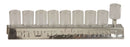 Oil Menorah With Glass Cups - Silver