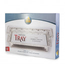 Tray: Mirror Glass - Silver Plated