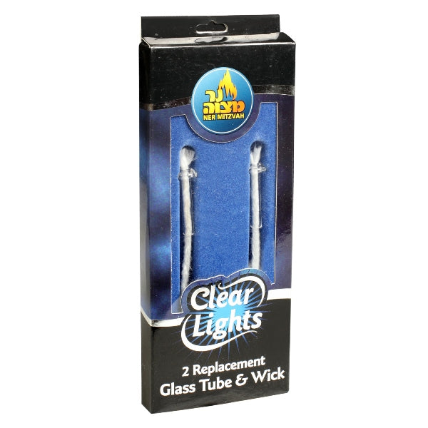 Clear Lights: 2 Replacement - Glass Tube & Wick