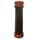 Megillah Case: Leather & Wood - Brown Diamond Design