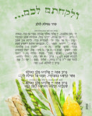 Succah Poster: Vinyl Waterproof - Netilas Lulav
