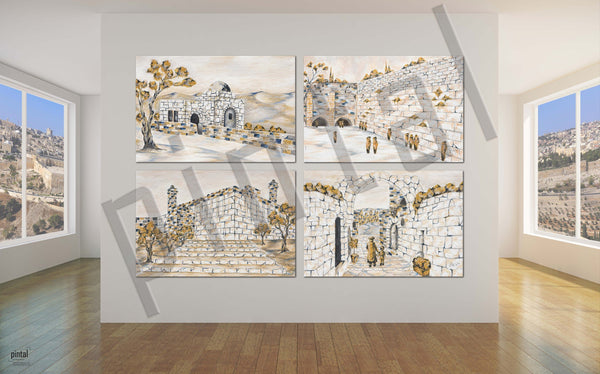 Succah Poster: Art Gallery With Windows - Full Wall Mural