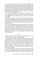 Rav Chaim Kanievsky on the Yamim Nora'im