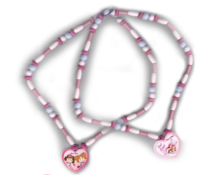 Rina and Dina Wooden Beads And Charm Necklace Kit