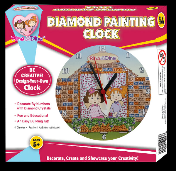 Diamond Painting Clock - Rina And Dina