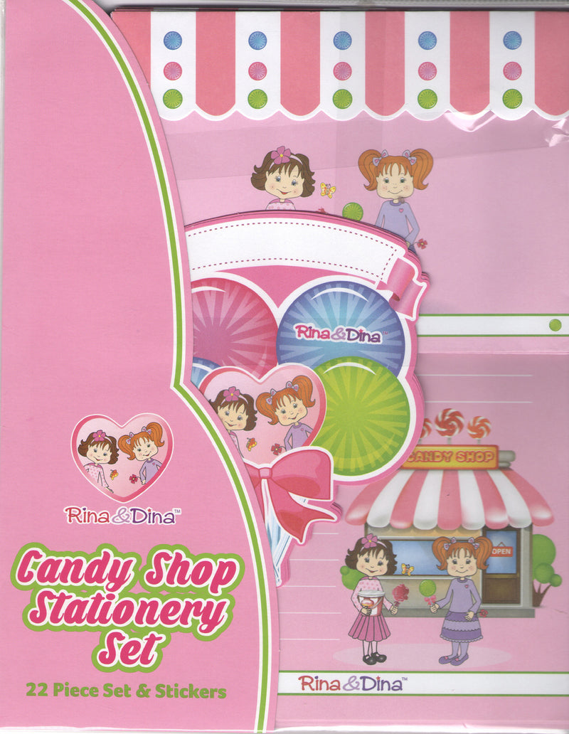 Rina and Dina Candy Shop Letter Writing Stationery Set