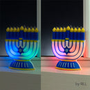 Chanukah Led Window Decoration: Color Changing Bulbs