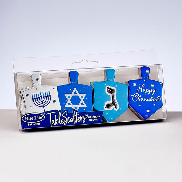 Chanukah Decor: Table Scatters - Dreidel (Set of 20)