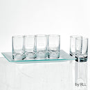 Shot Glasses & Tray: L'Chaim Cordial (Set of 6)