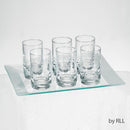 Shot Glasses & Tray: L'Chaim Cordial (Set of 6)