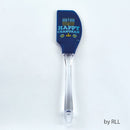 Silicone Chanukah Spatula With Clear Handle