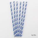 Chanukah Paper Straws: 12 Straws