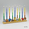 Chanukah Menorah: Hand Painted Resin Sports