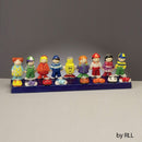 Chanukah Friends Menorah: Handpainted Ceramic