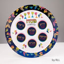 Seder Plate: Melamine - Multicolor - 12"