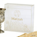 Matzah Box: Lucite Flip Top