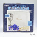 Matzah Box: Lucite Flip Top