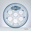 Seder Plate: Round "Elegant" Glass