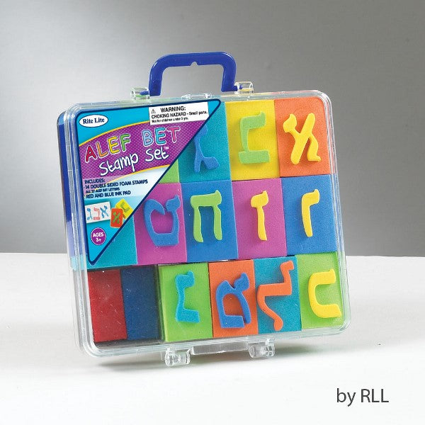 Alef Bet Stamp Set: 14 Double Sided Foam Stamps