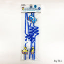 Chanukah Dreidel and Menorah Straws (Set of 4)