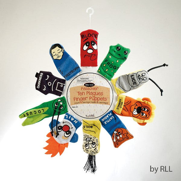Passover Ten Plaques Finger Puppets: Includes One Finger Puppet For Each Plague!