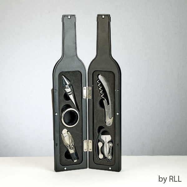 Complete Wine Accessories Set: Bottle Shaped