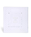 Elegant Square Haggadah For Pesach With Swarovski Stones - White