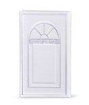Krias Shema Faux Leather: Large - Hardcover - White