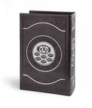 Leather Haggadah Set - 6 Haggadahs with Holder - Brown